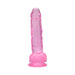 Loving Joy 8 Inch Dildo with Balls Pink Loving Joy