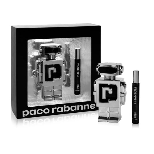Paco Rabanne Phantom 2 Pcs Set For Men: 5.1 Eau De Toilette Spray + 0.33 Eau De Toilette Spray Paco Rabanne