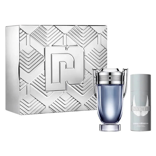 Paco Rabanne Invictus 2 Pcs Set For Men: 6.8 Eau De Toilette Spray + 5.1 Deodorant Spray Paco Rabanne