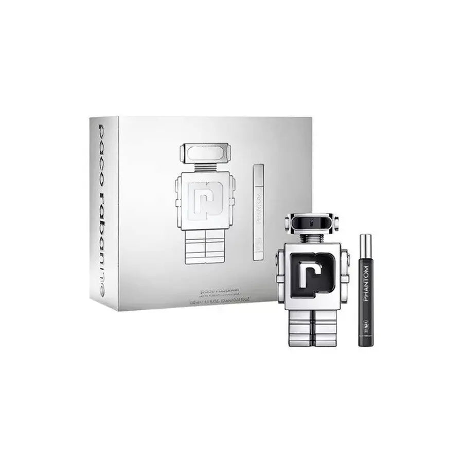 Paco Rabanne Phantom 2 Pcs Set For Men: 5.1 Eau De Toilette Spray + 0.34 Eau De Toilette Spray Paco Rabanne