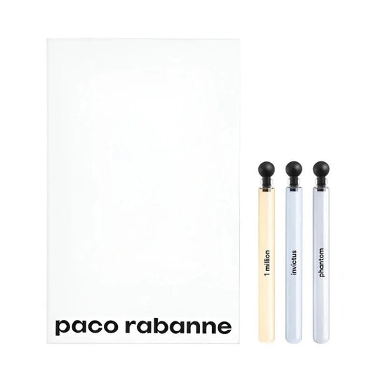 Paco Rabanne 3 * 4 Ml Eau De Toilette Mini Set For Men: 1 Million + Invictus + Phantom Paco Rabanne