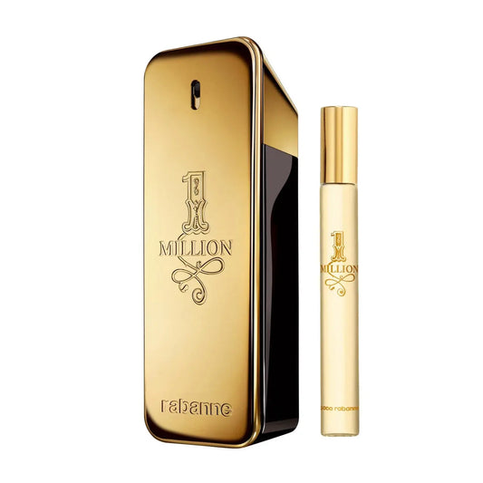 Paco Rabanne One Million 2 Pcs Set For Men: 6.7 Eau De Toilette Spray + 0.33 Oz Eau De Toilette Spray Paco Rabanne