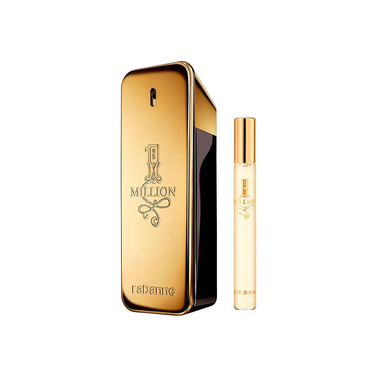 Paco Rabanne One Million 2 Pcs Set For Men: 6.8 Eau De Toilette Spray + 0.34 Eau De Toilette Spray.. Paco Rabanne