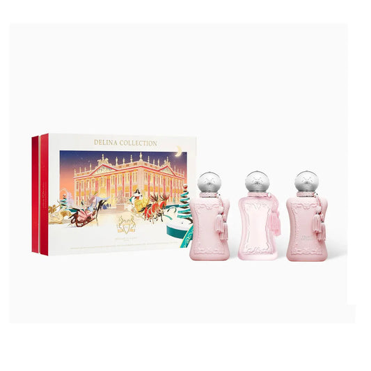 Parfums De Marly Delina 3 Pcs Set For Women: 1 Oz Eau De Parfum Spray + Delina Exclusif 1 Oz Eau De Parfum Spray + Delina La Rosee 1 Oz Eau De Parfum Spray. Parfums De Marly