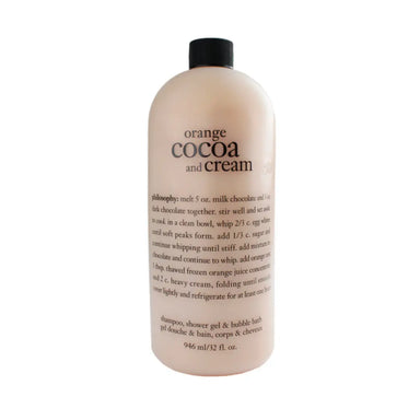 Philosophy Orange Cocoa & Cream Shampoo, Shower Gel & Bubble Bath, 946ml - The Beauty Store