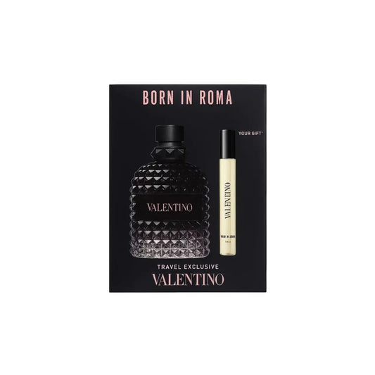 Valentino Uomo Born In Roma 2 Pcs Set For Men: 3.4 Eau De Toilette Spray + 0.33 Eau De Toilette Spray Valentino
