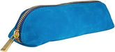 VELVET PENCIL CASE BRIGHT BLUE - The Beauty Store