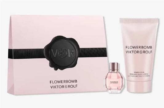 Flowerbomb V&R 2 Pcs Set For Women: 0.24 Eau De Parfum + 1.7 Body Lotion Viktor and Rolf
