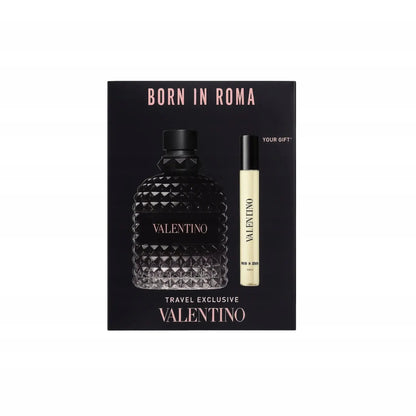 Valentino Uomo Born In Roma 2 Pcs Set For Men: 3.4 Eau De Toilette Spray + 0.33 Eau De Toilette Spray Valentino