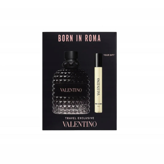 Valentino Uomo Born In Roma 2 Pcs Set For Men: 3.4 Eau De Toilette Spray + 0.33 Eau De Toilette Spray Valentino