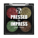 W7 Cosmetics Pressed to Impress 4-Piece Glitter Palette - The Beauty Store