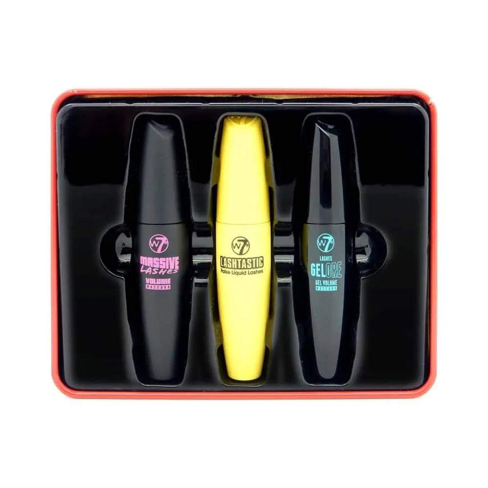 W7 Cosmetics Ka-Pow! Knock-Out Lashes Mini Black Mascara Trio - The Beauty Store