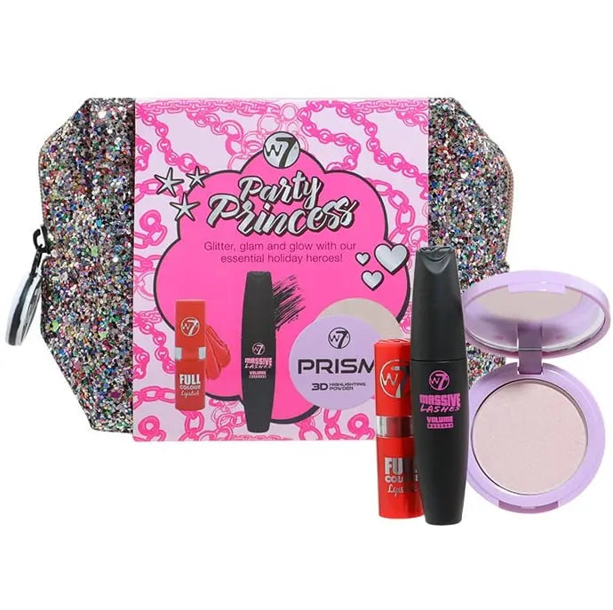 W7 Party Princess Grab & Go Makeup 3 Piece Kit