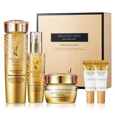 AHC Brilliant Gold Skin Care Set: 5Pcs - The Beauty Store