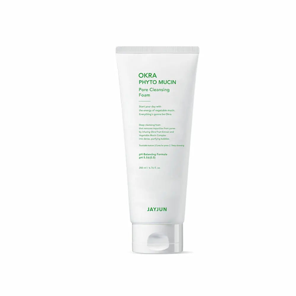 Okra Phyto Mucin Pore Cleansing Foam 200ml - The Beauty Store