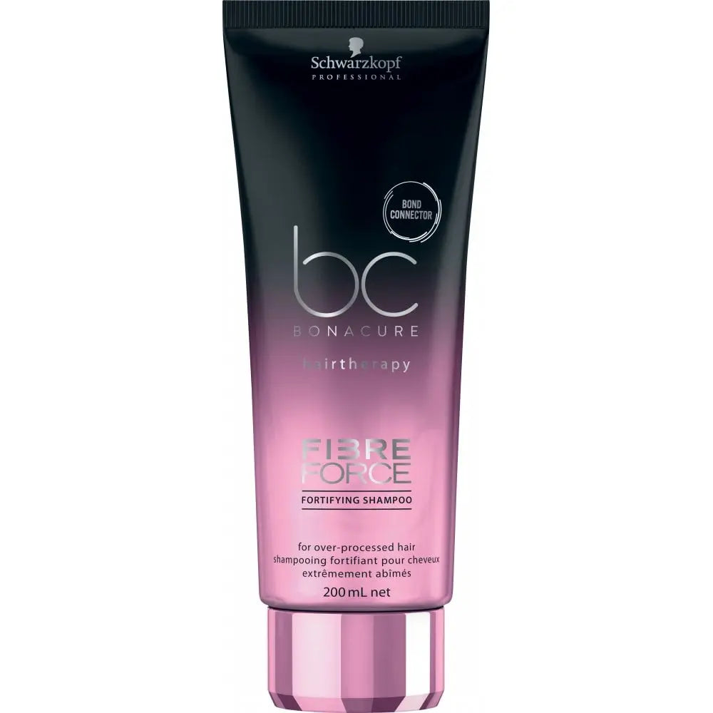 Schwarzkopf BC Bonacure Hairtherapy -Fibre Force Fortifying Shampoo for Over-processed Hair - 200ml - The Beauty Store