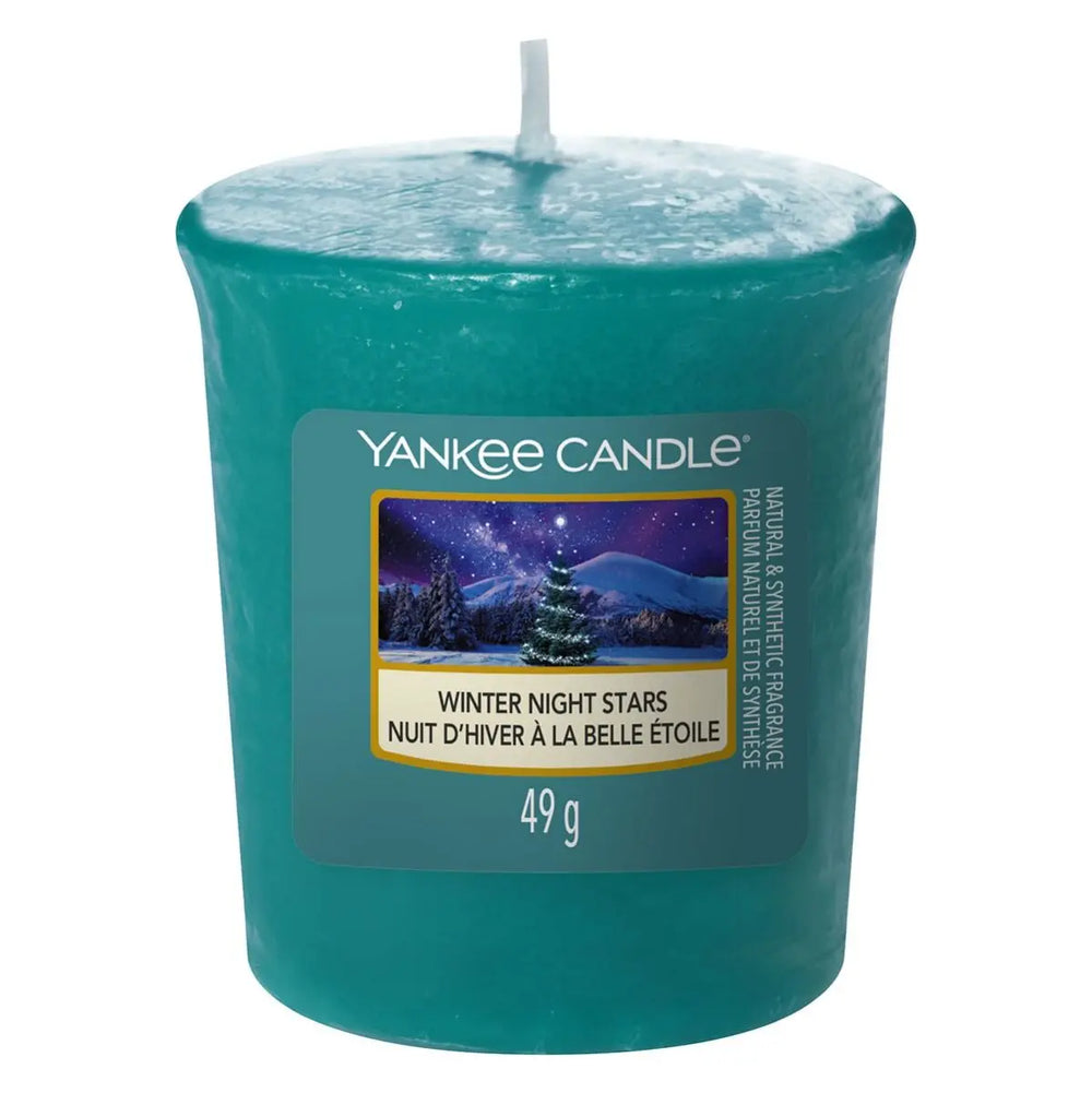 Yankee Candle Icy Blue Spruce Votive Sampler Candle - The Beauty Store