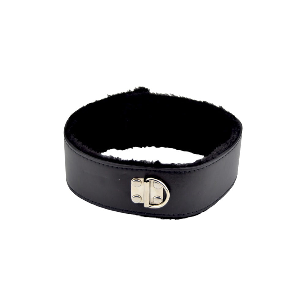 Bound to Please Furry Collar with Leash Black Bound to Please