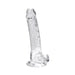 Loving Joy 7 Inch Dildo with Balls Clear Loving Joy