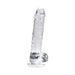 Loving Joy 7 Inch Dildo with Balls Clear Loving Joy