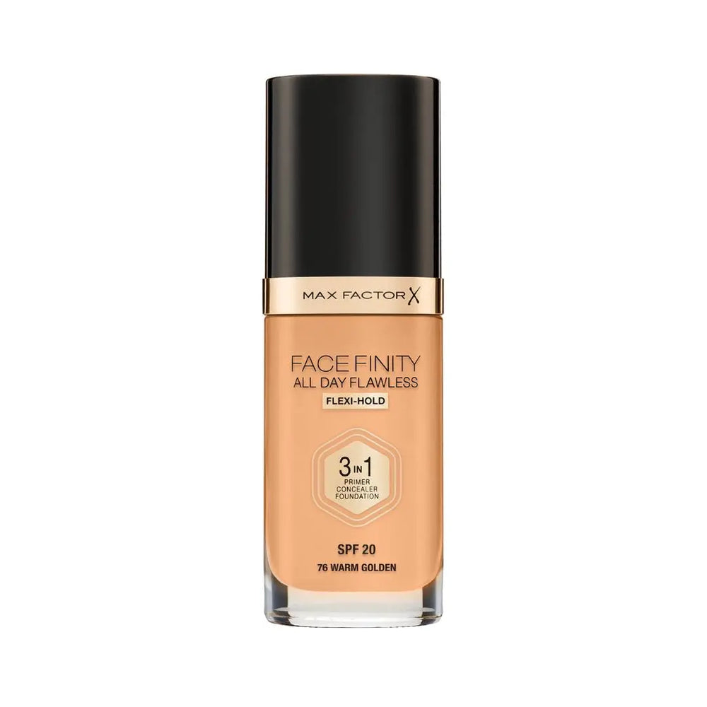 Max Factor Face Finity All Day Flawless 3 In 1 76 Warm Golden Foundation 30ml Max Factor