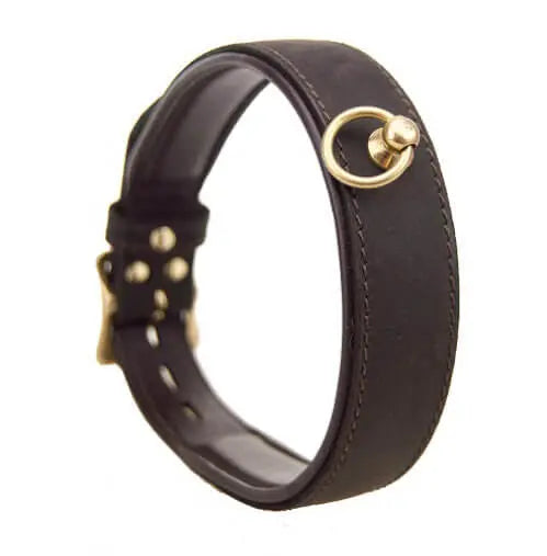 BOUND Nubuck Leather Choker with 'O' Ring Bound