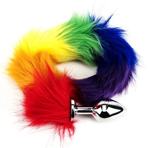 Furry Fantasy Rainbow Tail Butt Plug Furry Fantasy