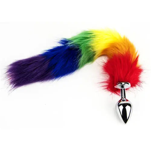 Furry Fantasy Rainbow Tail Butt Plug Furry Fantasy