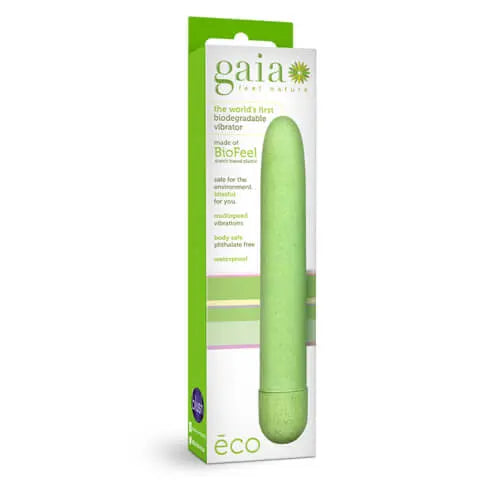 Gaia Biodegradable Eco Vibrator Green Blush Novelties