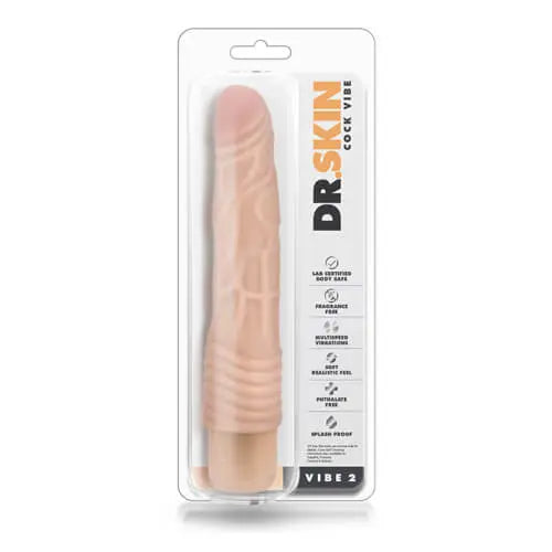 Realistic Multi Speed Vibrator Slim Blush Novelties