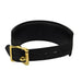 Bound Noir Nubuck Leather Collar with O Ring Bound