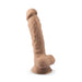 SilexD 7 inch Realistic Silicone Dual Density Dildo with Suction Cup and balls