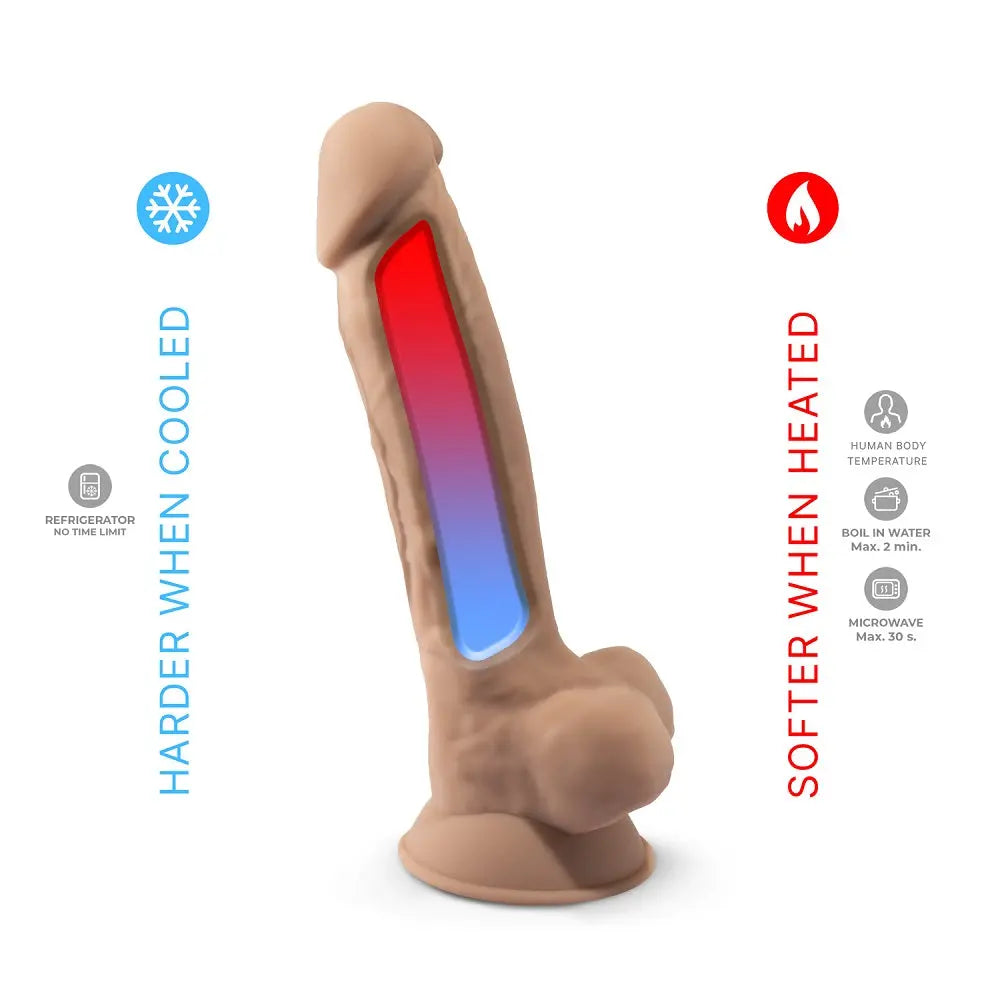 SilexD 7 inch Realistic Silicone Dual Density Dildo with Suction Cup and balls SilexD