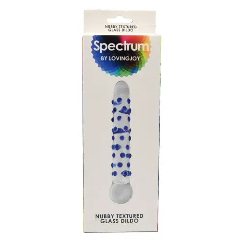 Spectrum Nubby Textured Glass Dildo Spectrum