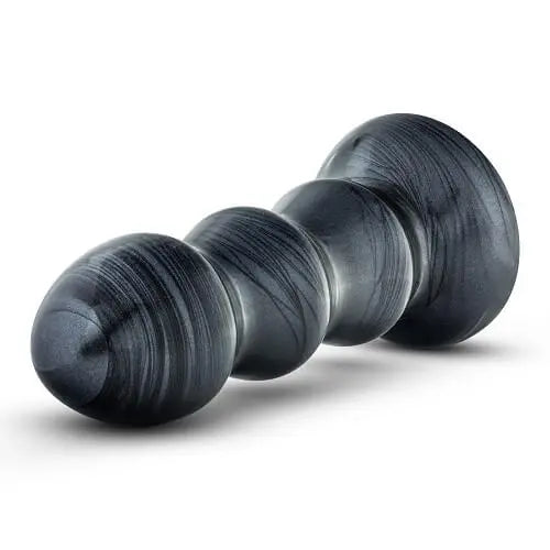 Jet Black Jack Large Ribbed Butt Plug 7 inches Blush Novelties