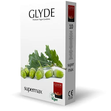 Glyde Ultra Super Max Vegan Condoms 10 Pack Glyde Vegan Condoms