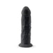 SilexD 7.5 inch Realistic Silicone Dual Density Dildo with Suction Cup Black SilexD