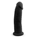 SilexD 9 inch Realistic Girthy Silicone Dual Density Dildo with Suction Cup Black SilexD