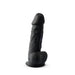 SilexD 8.5 inch Realistic Silicone Dual Density Girthy Dildo with Suction Cup with Balls Black