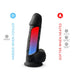 SilexD 8.5 inch Realistic Silicone Dual Density Girthy Dildo with Suction Cup with Balls Black SilexD