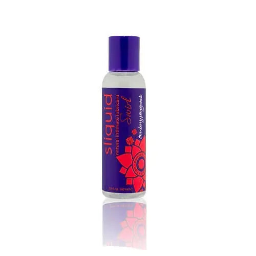 Sliquid Naturals Swirl Flavoured Lubricants-Strawberry Pomegranate 59ml Sliquid