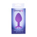 Loving Joy Jewelled Silicone Butt Plug Purple - Medium Loving Joy