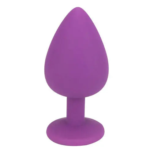 Loving Joy Jewelled Silicone Butt Plug Purple -Large Loving Joy