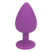 Loving Joy Jewelled Silicone Butt Plug Purple -Large Loving Joy