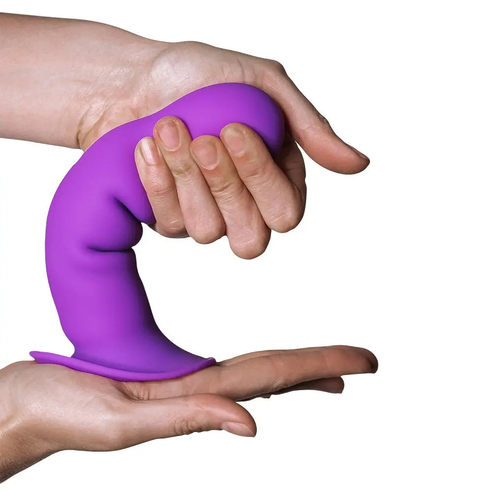 Adrien Lastic Cushioned Core Suction Cup Ribbed Silicone Dildo 7 Inch Adrien Lastic