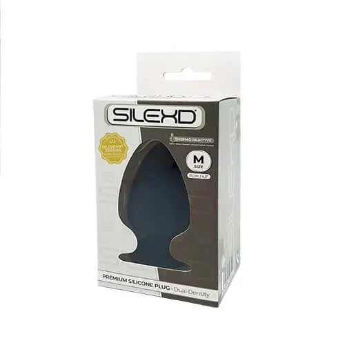 SilexD Dual Density Medium Silicone Butt Plug 4.5 inches SilexD