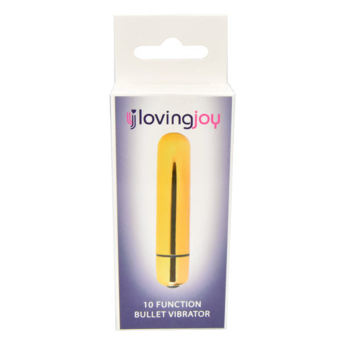 Loving Joy 10 Function Gold Bullet Vibrator Loving Joy