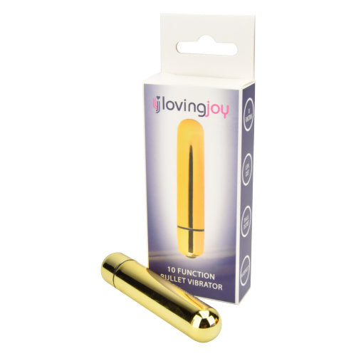 Loving Joy 10 Function Gold Bullet Vibrator Loving Joy