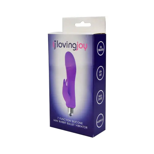 Loving Joy 7 Function Silicone Mini Rabbit Bullet Vibrator Loving Joy