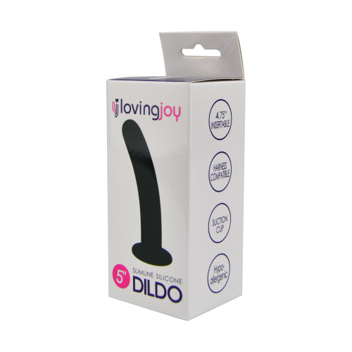 Loving Joy Slimline Silicone Dildo 5 Inch Loving Joy